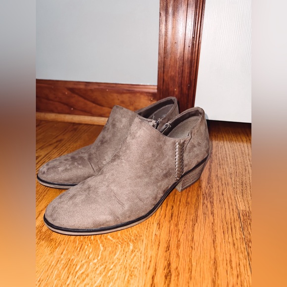 Xappeal Sabine Taupe Suede Booties - Picture 1 of 4